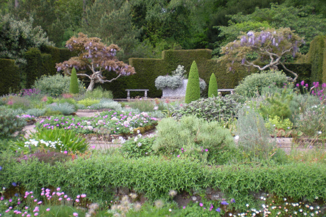 Knightshayes gardens in bloom