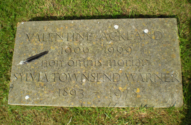 Gravestone of Valentine Ackland and Sylvia Townsend Warner